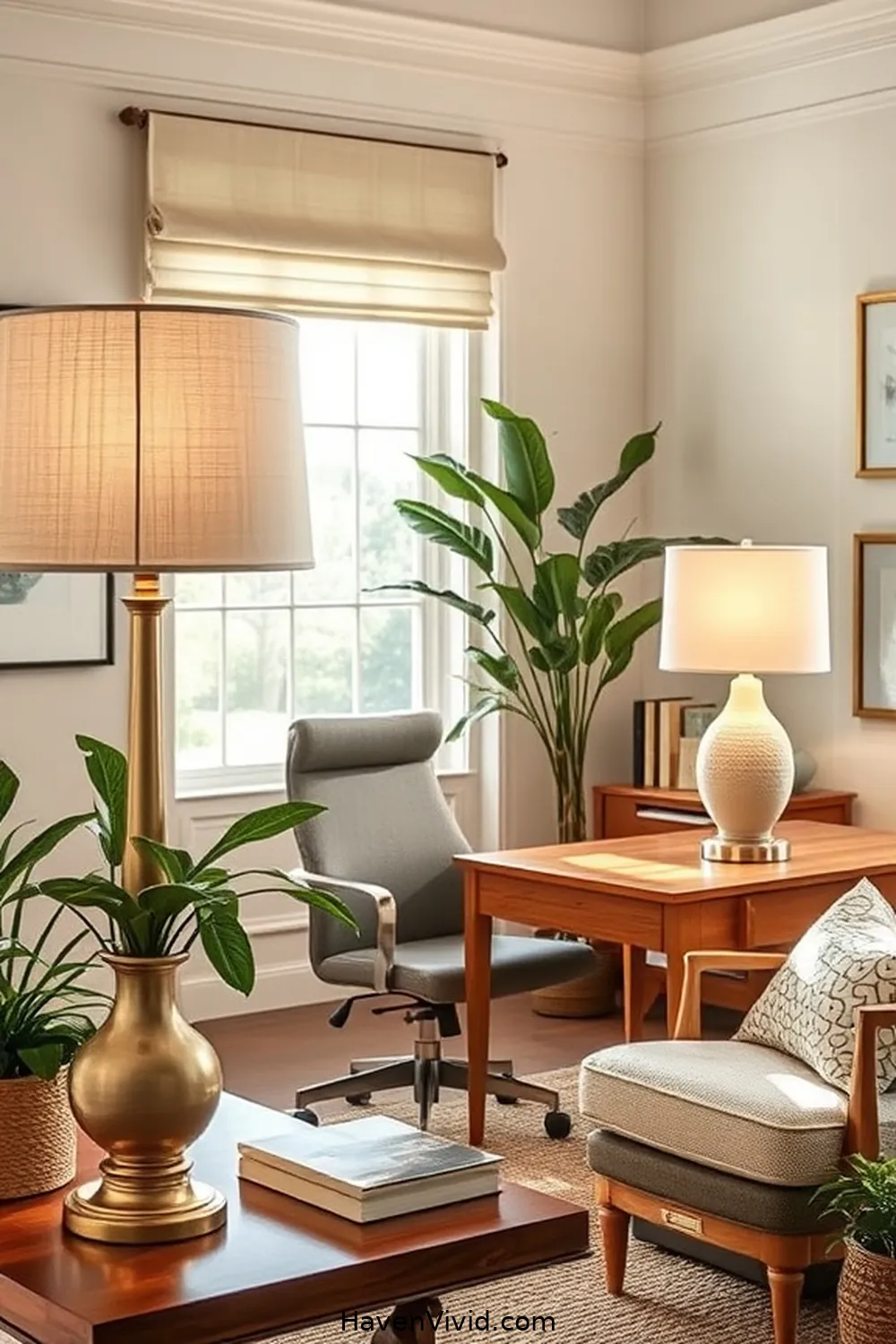 19 Artistic Ideas for Home Office Spaces Using Natural Fibers 17 Light up Your Space With Linen Lampshades for 19 Artistic Ideas for Home Office Spaces Using Natural Fibers
