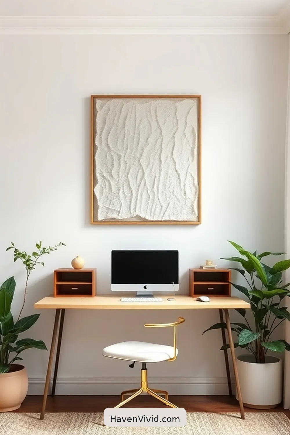 19 Artistic Ideas for Home Office Spaces Using Natural Fibers 19 Utilize Cotton Wall Art for a Subtle Statement for 19 Artistic Ideas for Home Office Spaces Using Natural Fibers