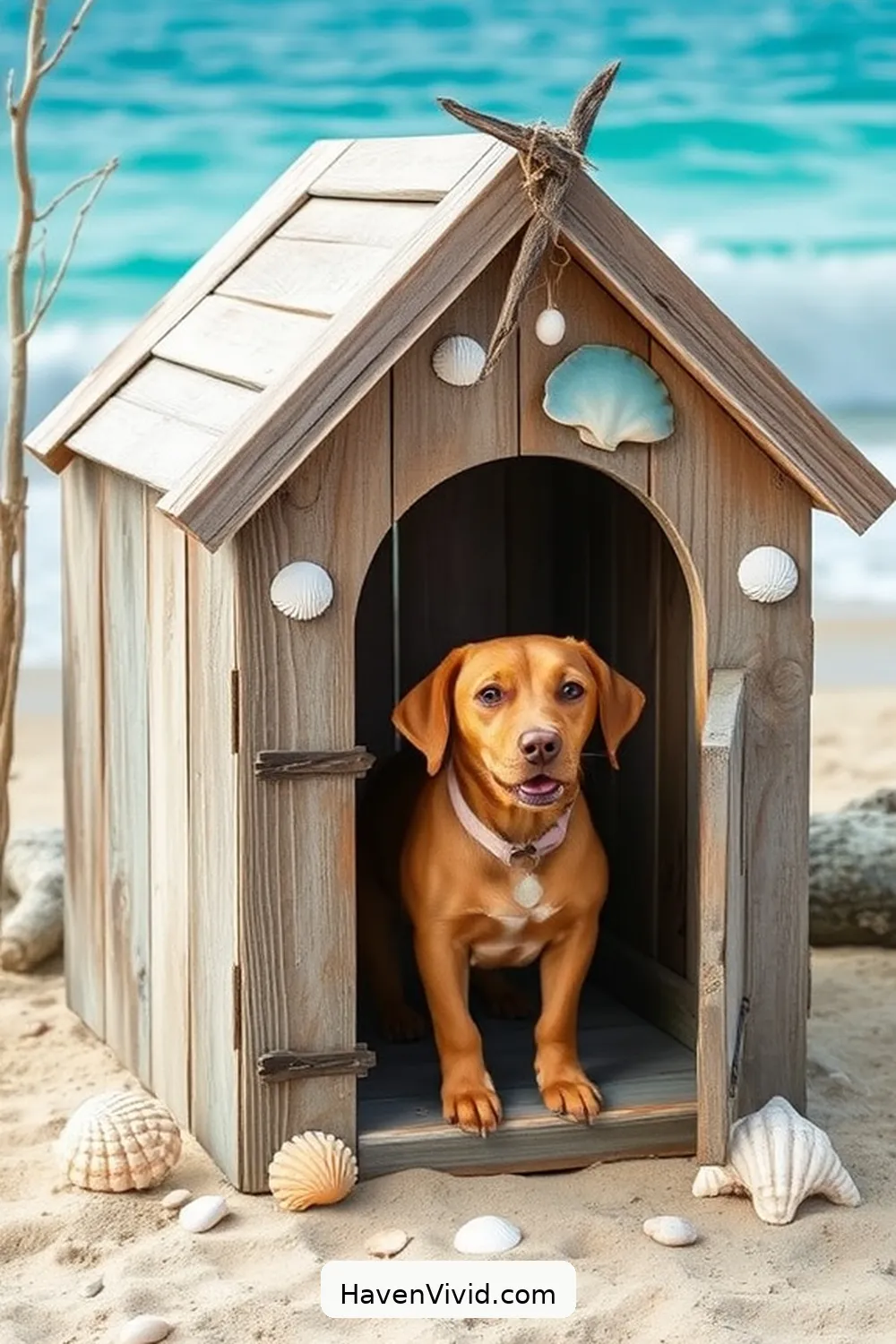 19 Creative Ways for Coastal Living in Your Garage Using Recycled Wood 15 Construct a Beachy Dog House for 19 Creative Ways for Coastal Living in Your Garage Using Recycled Wood