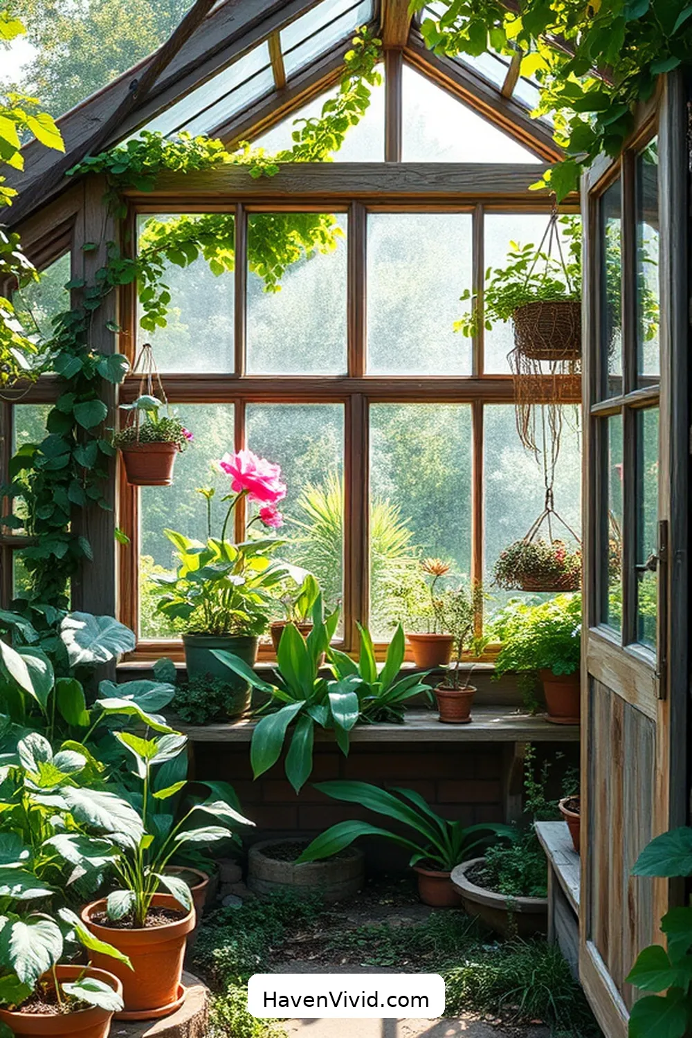 19 Creative Ways for Eco-Friendly Garage Living Using Reclaimed Materials 6 Old Window Greenhouses for 19 Creative Ways for Eco-Friendly Garage Living Using Reclaimed Materials