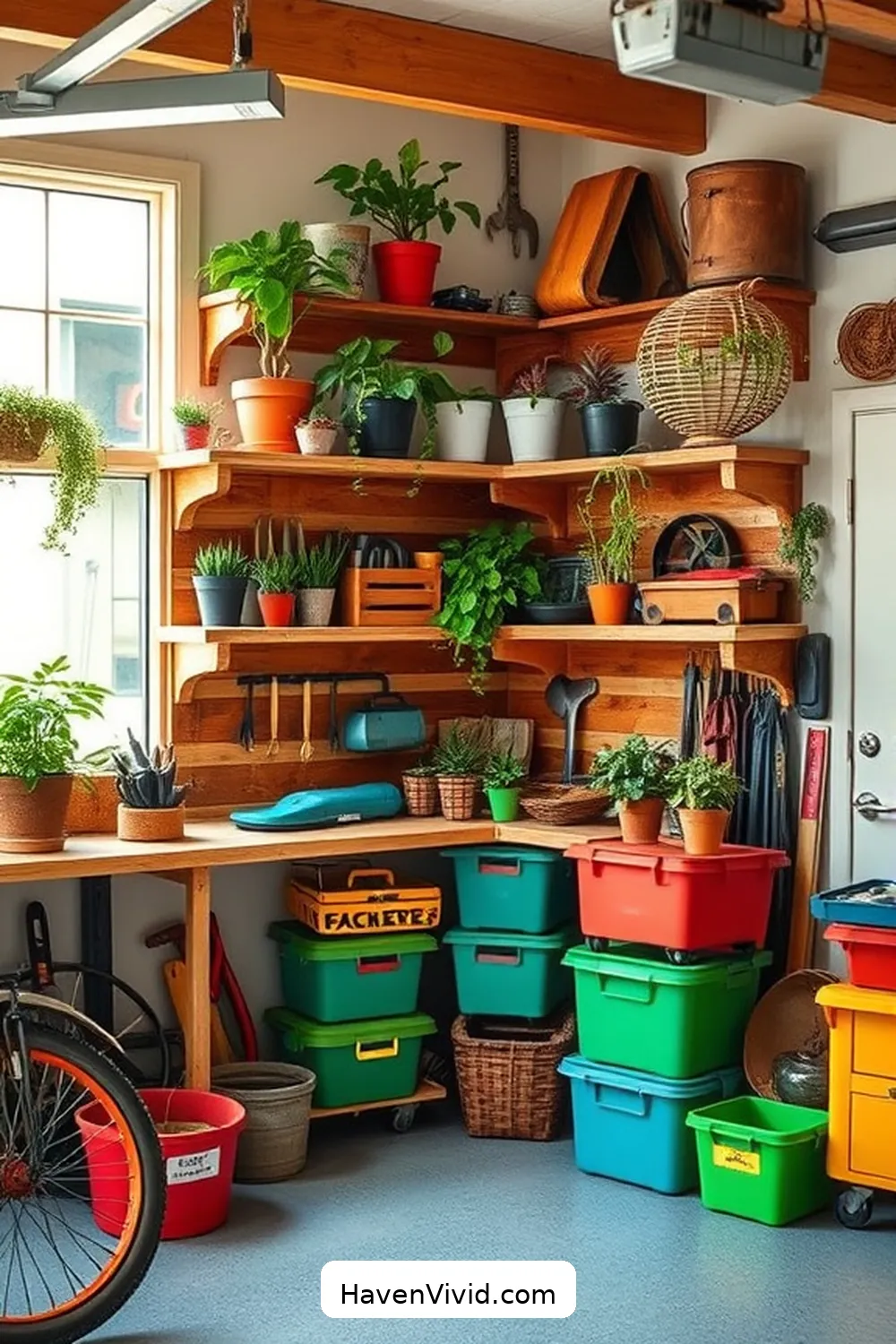 19 Creative Ways for Eco-Friendly Garage Living Using Reclaimed Materials 2 Reclaimed Wood Shelving Units for 19 Creative Ways for Eco-Friendly Garage Living Using Reclaimed Materials