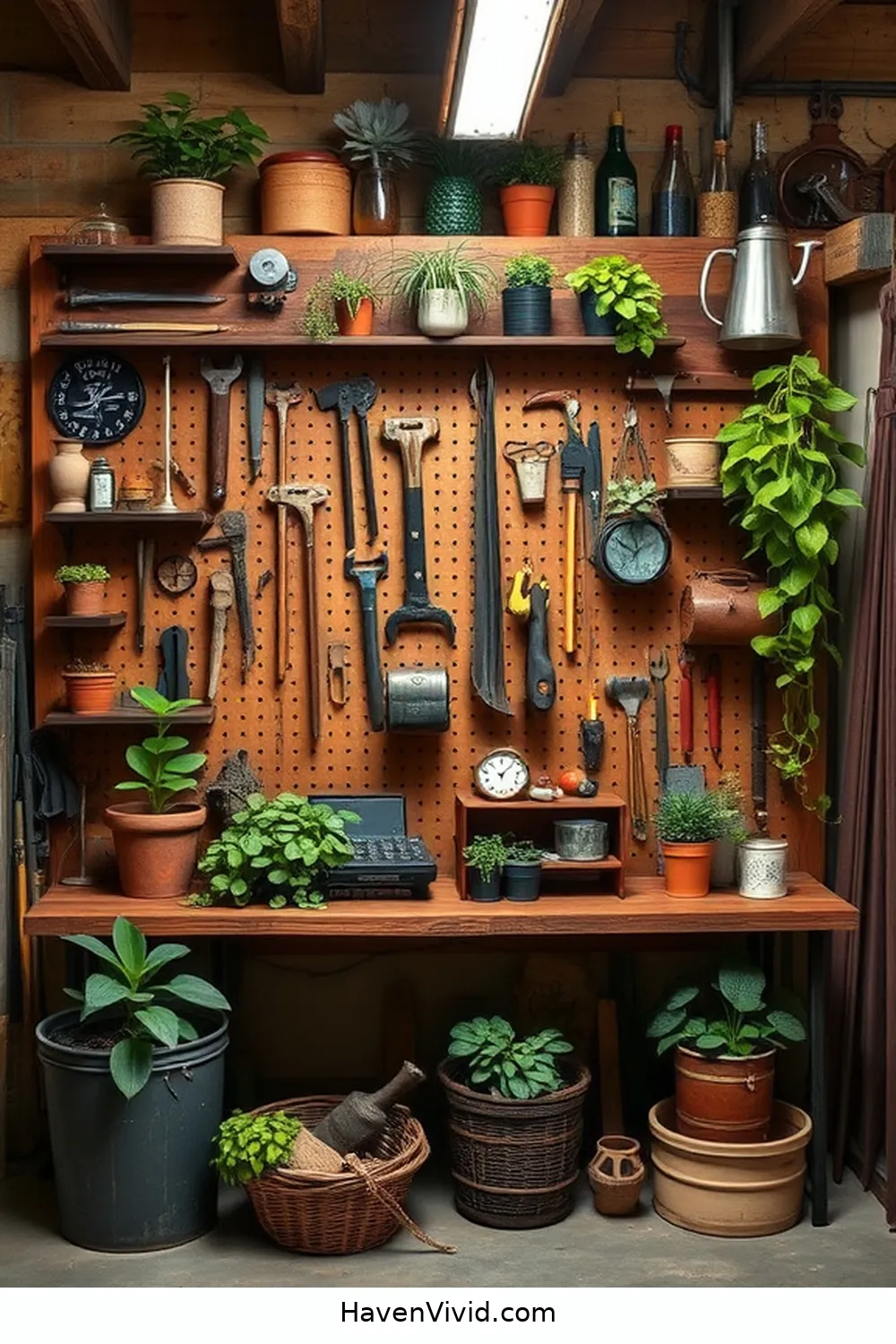 19 Creative Ways for Eco-Friendly Garage Living Using Reclaimed Materials 17 Salvaged Wood Pegboards for 19 Creative Ways for Eco-Friendly Garage Living Using Reclaimed Materials
