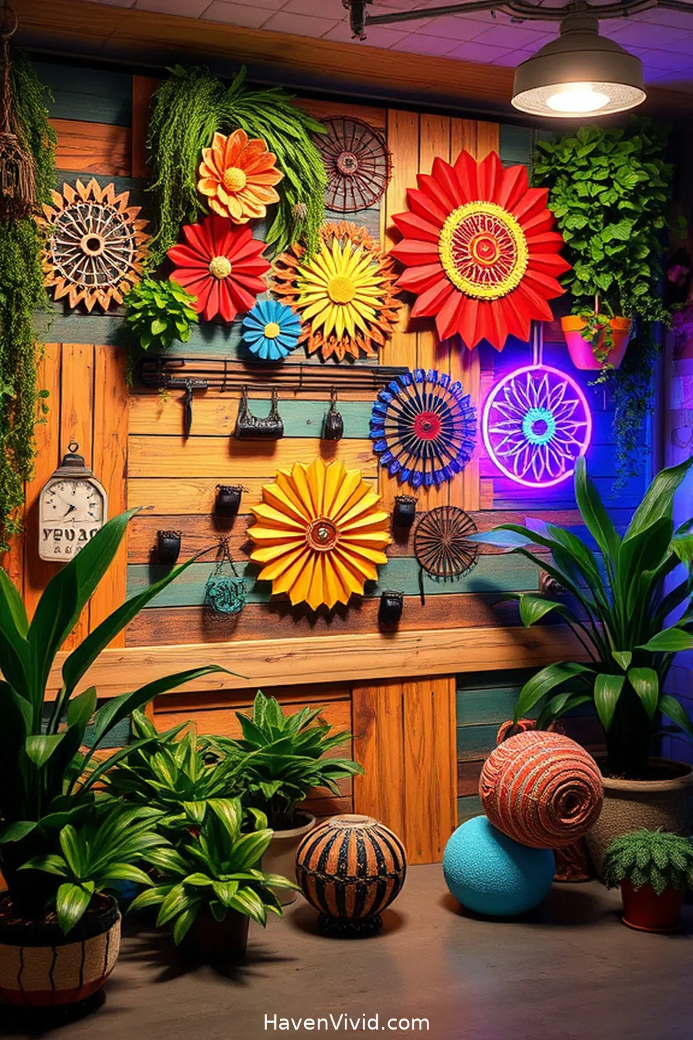 19 Creative Ways for Eco-Friendly Garage Living Using Reclaimed Materials 3 Upcycled Pallet Wall Art for 19 Creative Ways for Eco-Friendly Garage Living Using Reclaimed Materials