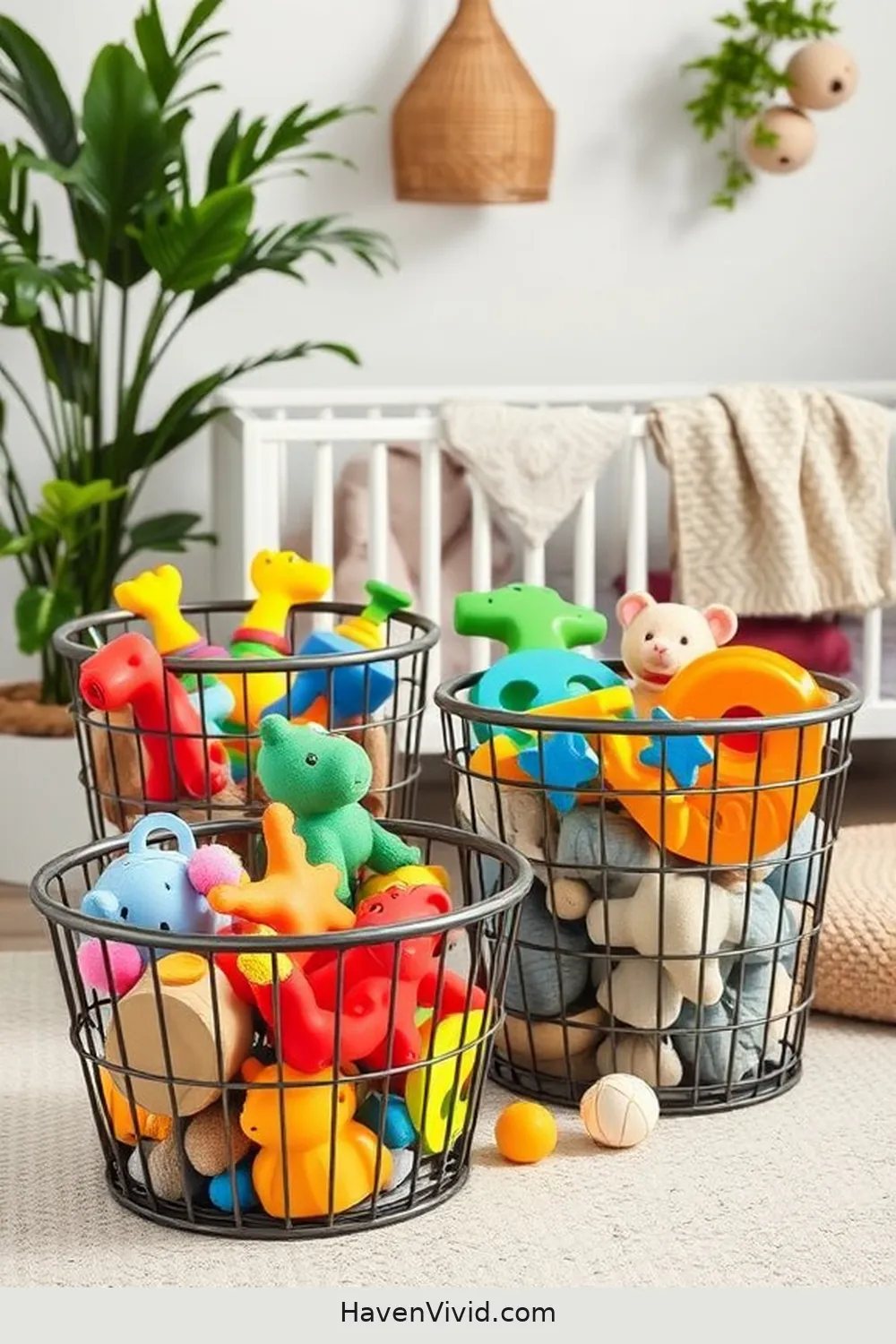 19 Creative Ways for Using Reclaimed Materials in Your Urban Living Nursery 17 Reclaimed Metal Baskets for Toy Storage for 19 Creative Ways for Using Reclaimed Materials in Your Urban Living Nursery