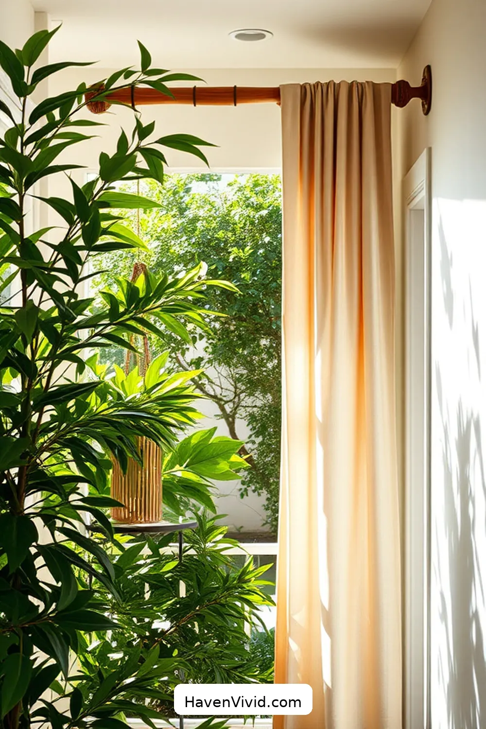 19 Creative Ways of Using Bamboo in Artistic Hallway Spaces 7 Bamboo Curtain Rods: A Unique Window Treatment for 19 Creative Ways of Using Bamboo in Artistic Hallway Spaces