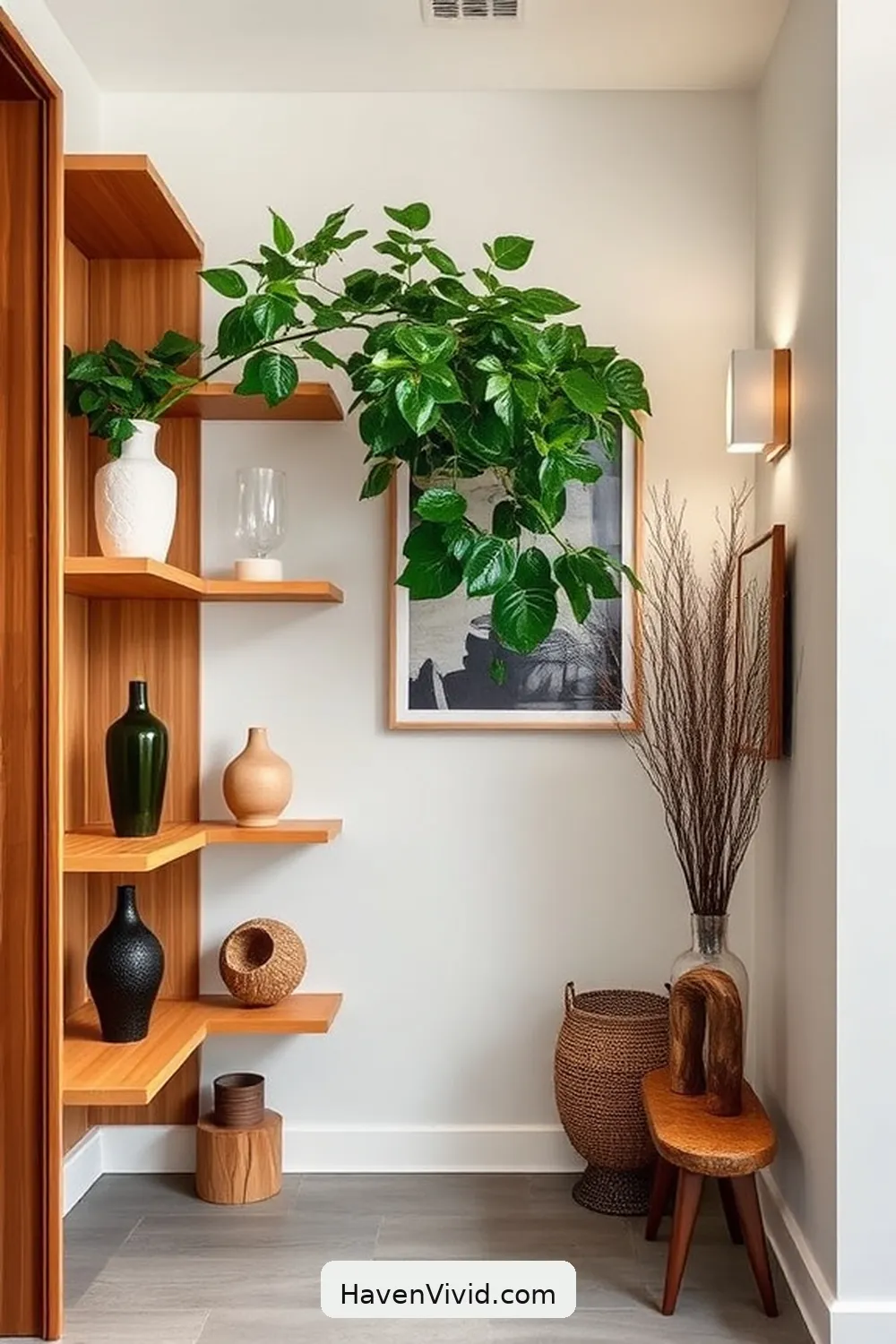 19 Creative Ways of Using Bamboo in Your Urban Living Hallway 6 Custom Bamboo Shelving Units for 19 Creative Ways of Using Bamboo in Your Urban Living Hallway