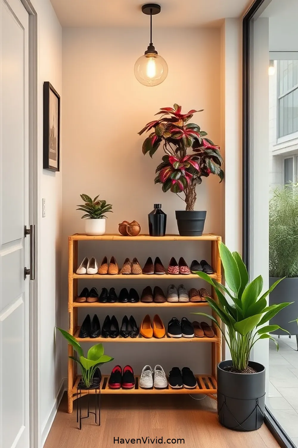 19 Creative Ways of Using Bamboo in Your Urban Living Hallway 3 Stylish Bamboo Shoe Racks for 19 Creative Ways of Using Bamboo in Your Urban Living Hallway