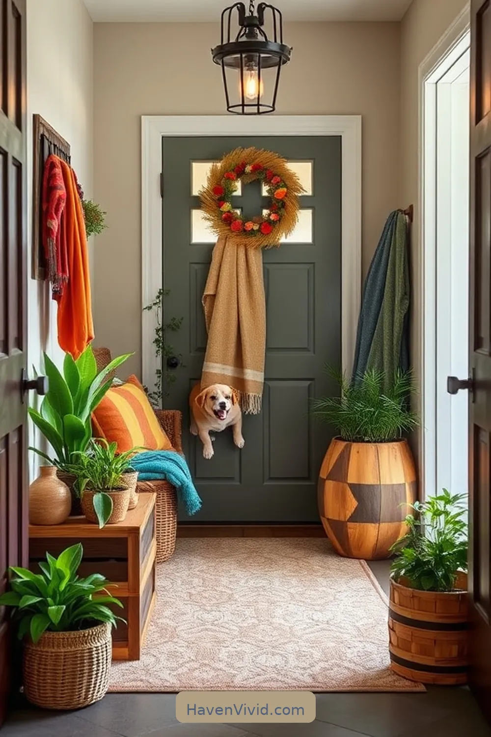 19 Creative Ways to Create a Family-Friendly Living Entryway Using Recycled Wood 20 Custom Wood Baskets for Storage for 19 Creative Ways to Create a Family-Friendly Living Entryway Using Recycled Wood