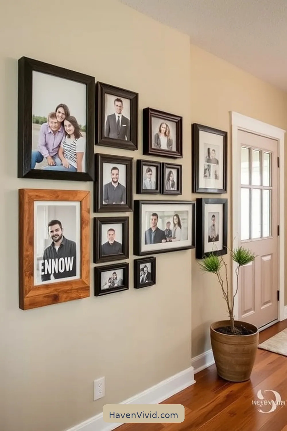 19 Creative Ways to Create a Family-Friendly Living Entryway Using Recycled Wood 14 Rustic Picture Frame Gallery for 19 Creative Ways to Create a Family-Friendly Living Entryway Using Recycled Wood