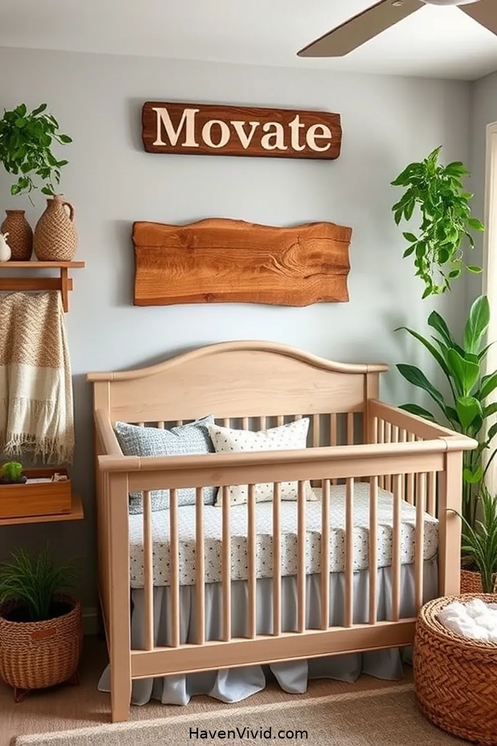 19 Inspiring Urban Living Nursery Ideas Using Recycled Wood 13 Custom Wood Name Sign for 19 Inspiring Urban Living Nursery Ideas Using Recycled Wood