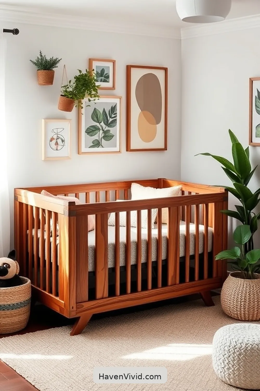 19 Inspiring Urban Living Nursery Ideas Using Recycled Wood 2 Reclaimed Wood Crib for 19 Inspiring Urban Living Nursery Ideas Using Recycled Wood