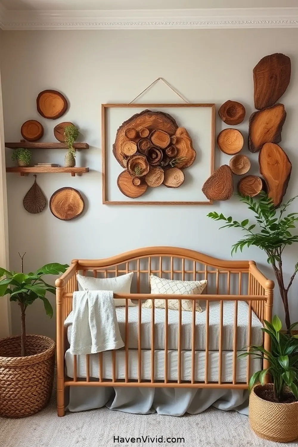 19 Inspiring Urban Living Nursery Ideas Using Recycled Wood 3 Rustic Wood Wall Art for 19 Inspiring Urban Living Nursery Ideas Using Recycled Wood