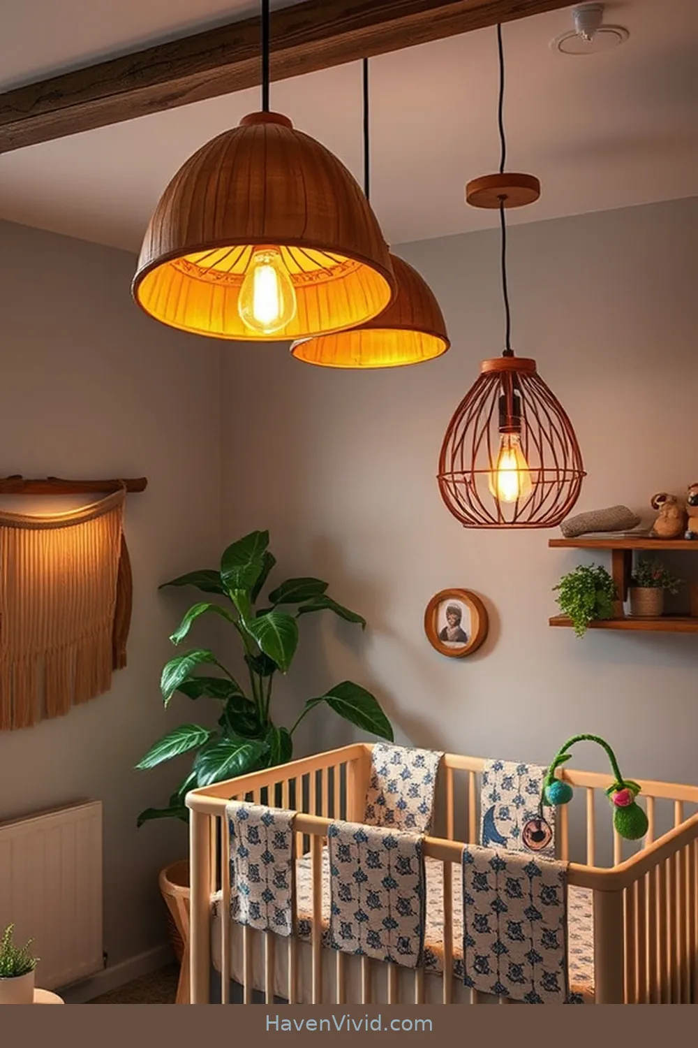 19 Inspiring Urban Living Nursery Ideas Using Recycled Wood 18 Unique Wood Light Fixtures for 19 Inspiring Urban Living Nursery Ideas Using Recycled Wood