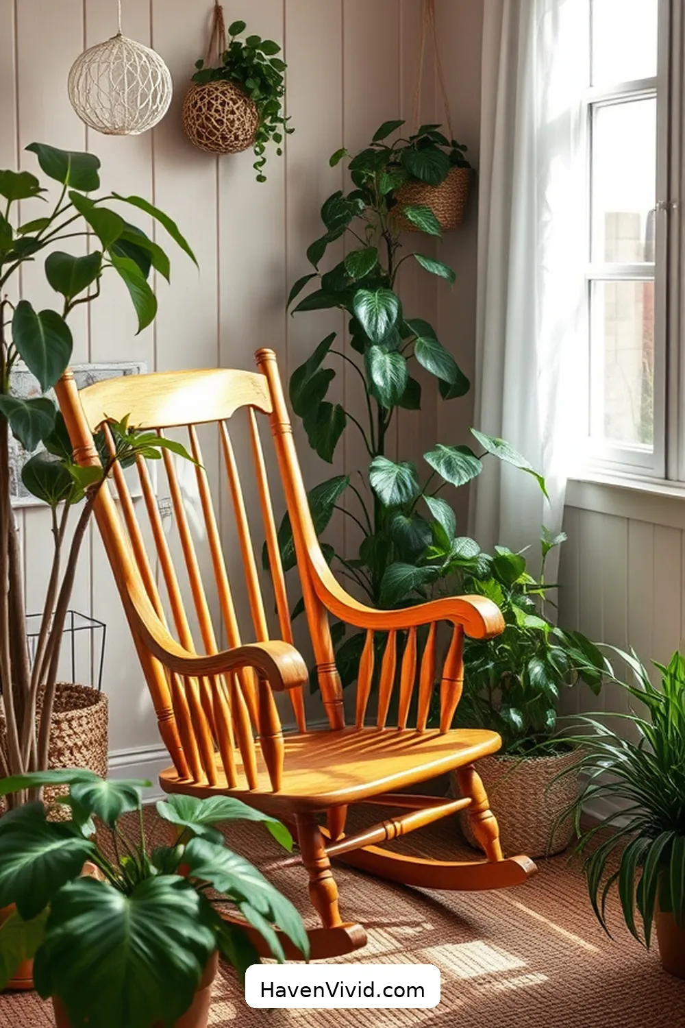 19 Inspiring Urban Living Nursery Ideas Using Recycled Wood 8 Vintage Wooden Rocking Chair for 19 Inspiring Urban Living Nursery Ideas Using Recycled Wood