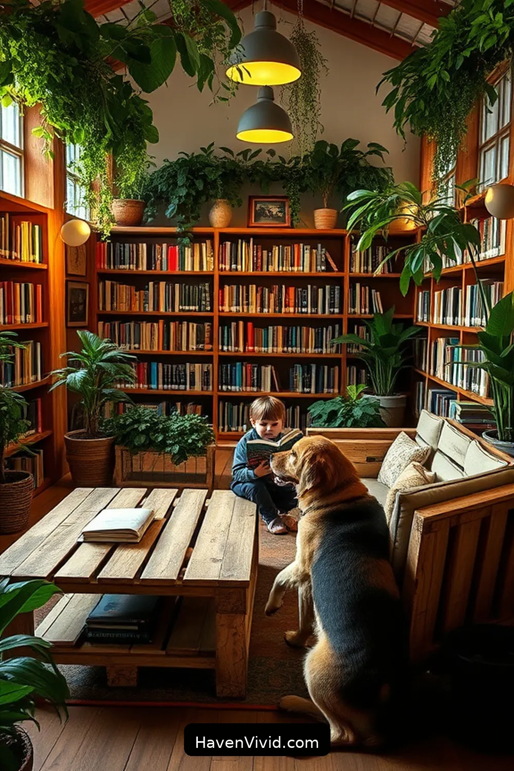 19 Inspiring Ways for Farmhouse Living in Your Library Using Reclaimed Materials 9 Repurposed Wooden Pallet Furniture for 19 Inspiring Ways for Farmhouse Living in Your Library Using Reclaimed Materials