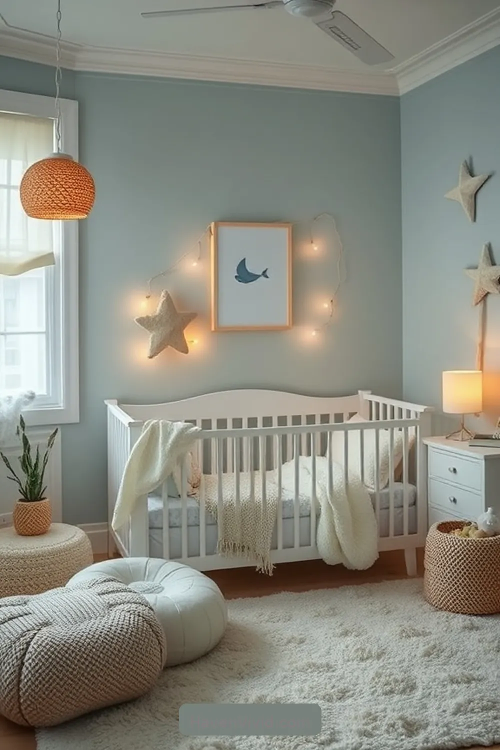 19 Tips for Coastal Living in a Nursery Using Solar-Powered Lights 3 Incorporate Soft Lighting for a Calming Atmosphere for 19 Tips for Coastal Living in a Nursery Using Solar-Powered Lights