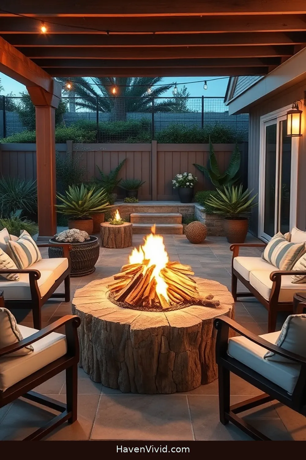 19 Tips for Creating a Coastal Living Outdoor Patio Using Recycled Wood 16 Add a Fire Pit With Recycled Materials for 19 Tips for Creating a Coastal Living Outdoor Patio Using Recycled Wood