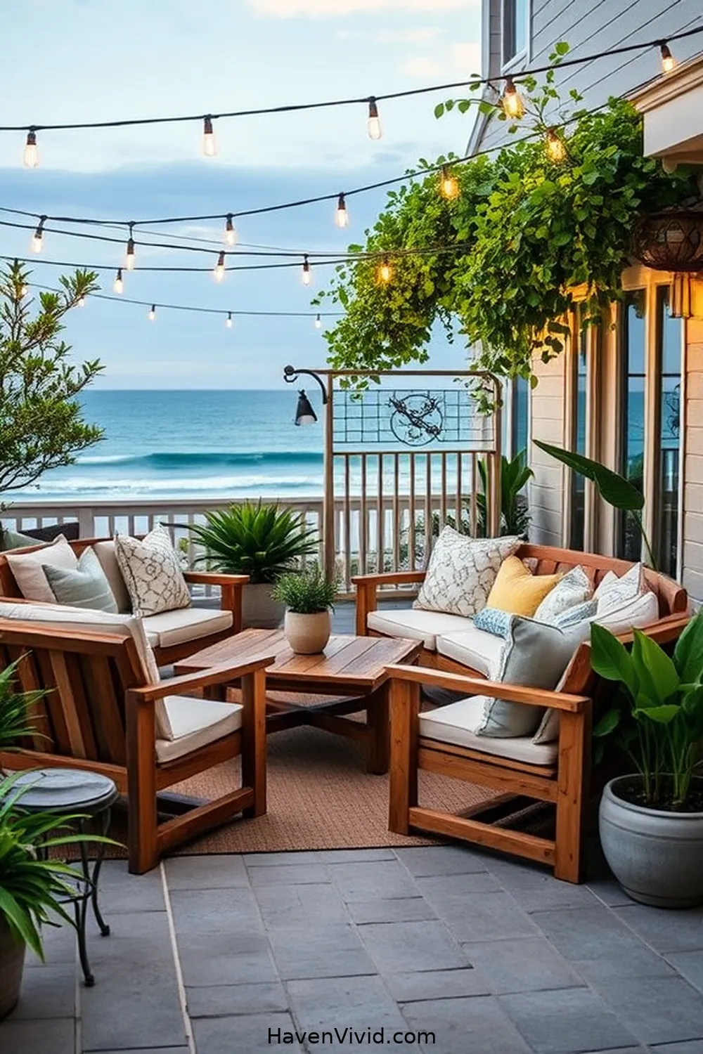 19 Tips for Creating a Coastal Living Outdoor Patio Using Recycled Wood 7 Create a Cozy Seating Area for 19 Tips for Creating a Coastal Living Outdoor Patio Using Recycled Wood
