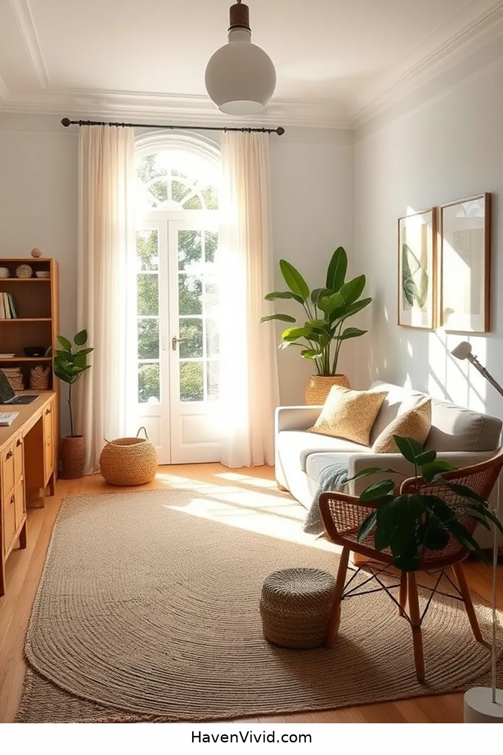 19 Tips for Creating a Family Friendly Home Office Using Natural Fibers 4 Incorporate a Jute or Sisal Rug for 19 Tips for Creating a Family Friendly Home Office Using Natural Fibers