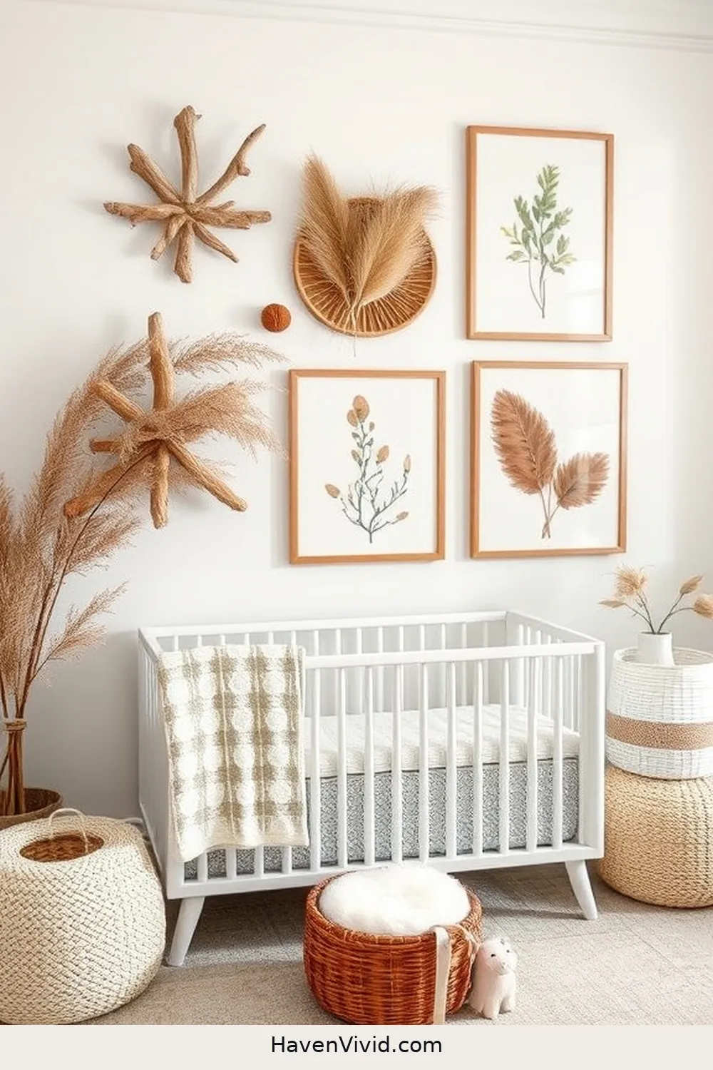 19 Tips for Creating a Family-Friendly Nursery Using Natural Fibers 19 Decorate With Art Made From Natural Materials for 19 Tips for Creating a Family-Friendly Nursery Using Natural Fibers