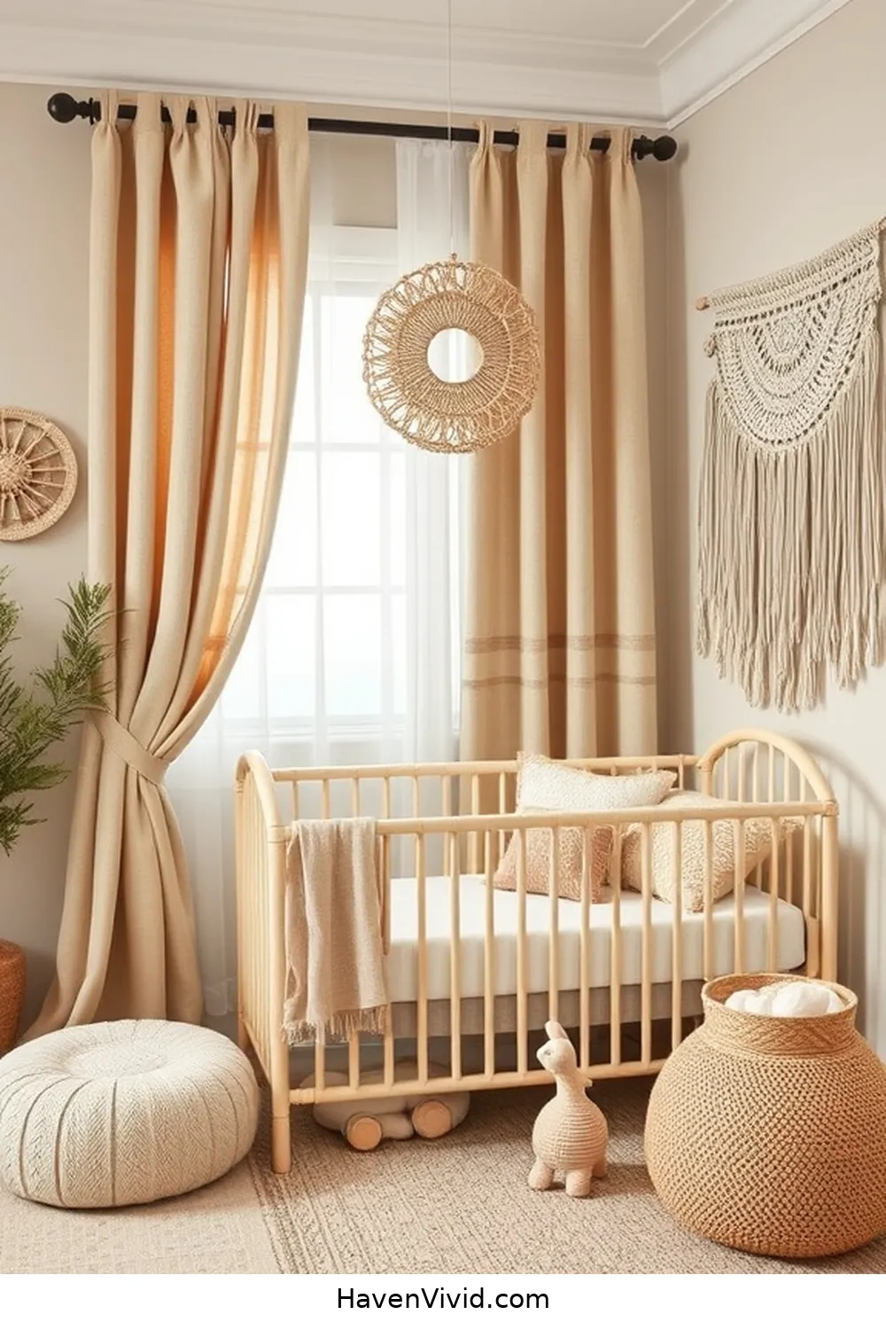 19 Tips for Creating a Family-Friendly Nursery Using Natural Fibers 8 Decorate With Hemp Fabrics for 19 Tips for Creating a Family-Friendly Nursery Using Natural Fibers
