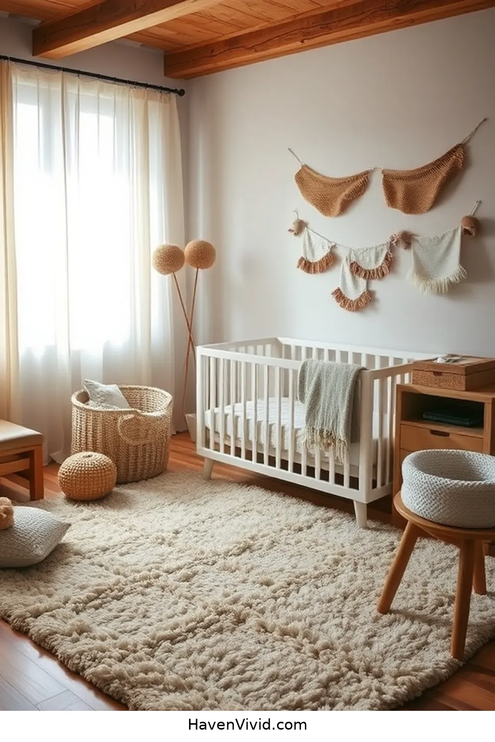 19 Tips for Creating a Family-Friendly Nursery Using Natural Fibers 3 Opt for Wool Rugs for Warmth and Durability for 19 Tips for Creating a Family-Friendly Nursery Using Natural Fibers