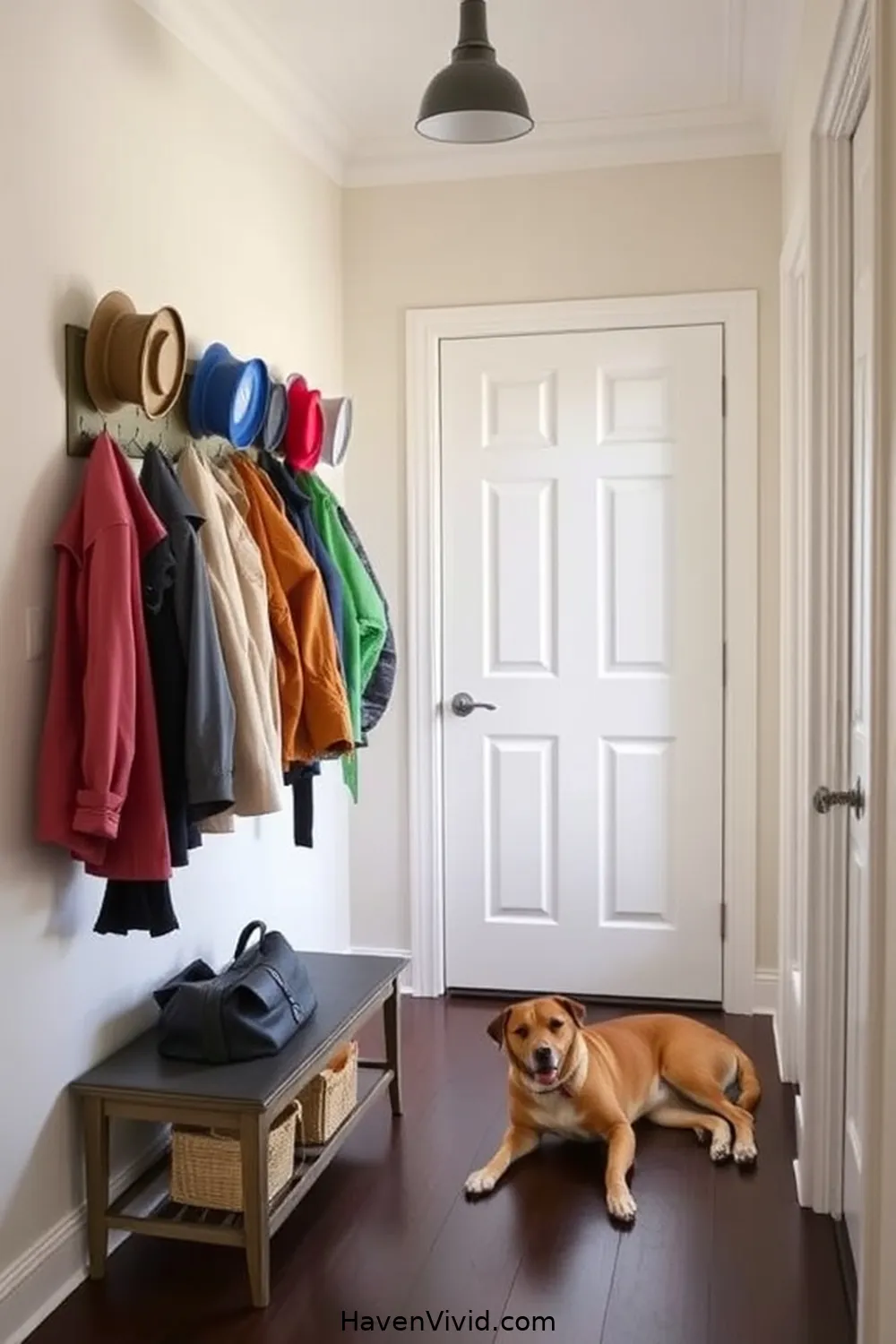 19 Tips for a Family-Friendly Hallway Using Reclaimed Materials 9 Add a Repurposed Coat Rack for 19 Tips for a Family-Friendly Hallway Using Reclaimed Materials
