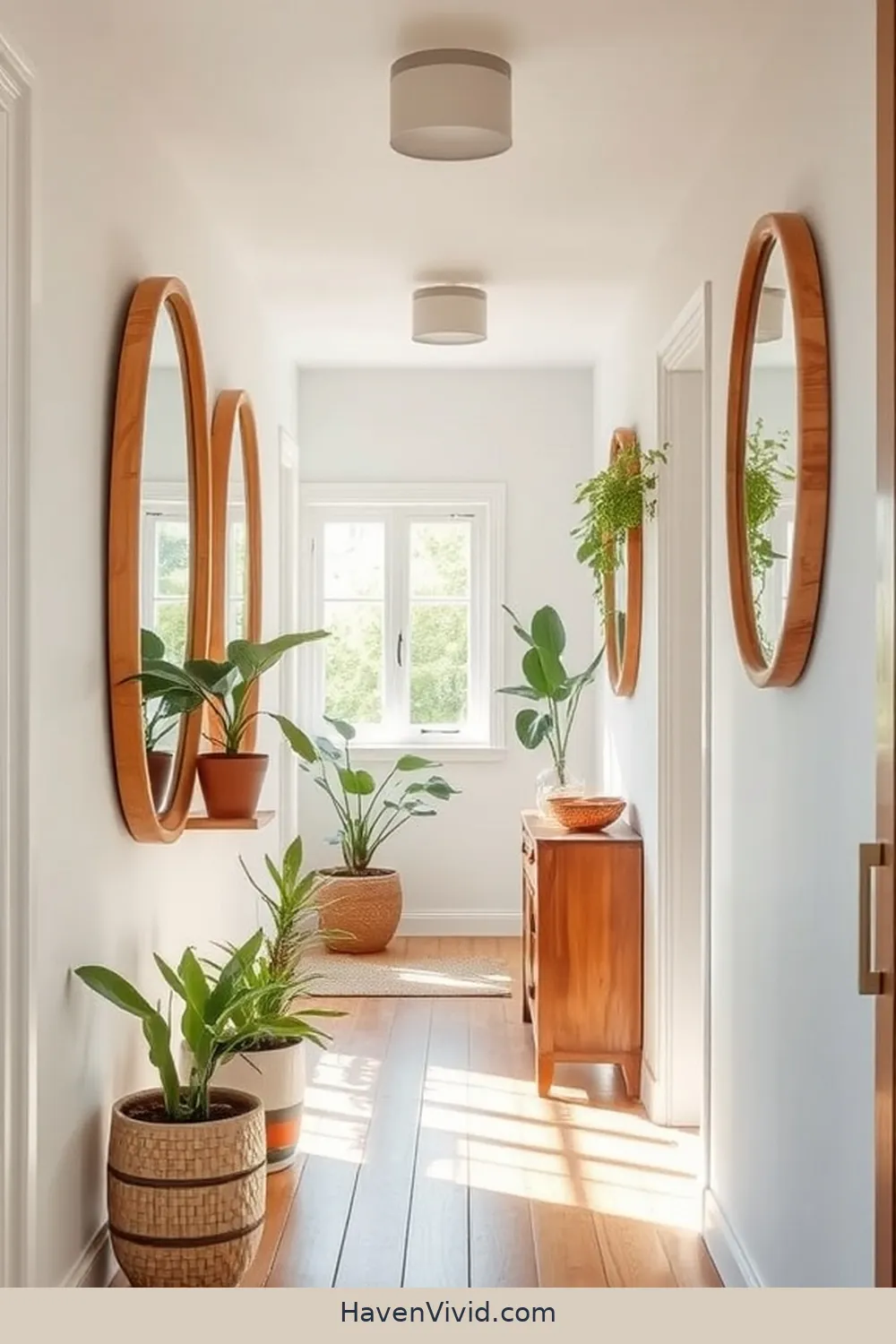 19 Tips for a Family-Friendly Hallway Using Reclaimed Materials 19 Hang Upcycled Mirrors to Reflect Light for 19 Tips for a Family-Friendly Hallway Using Reclaimed Materials