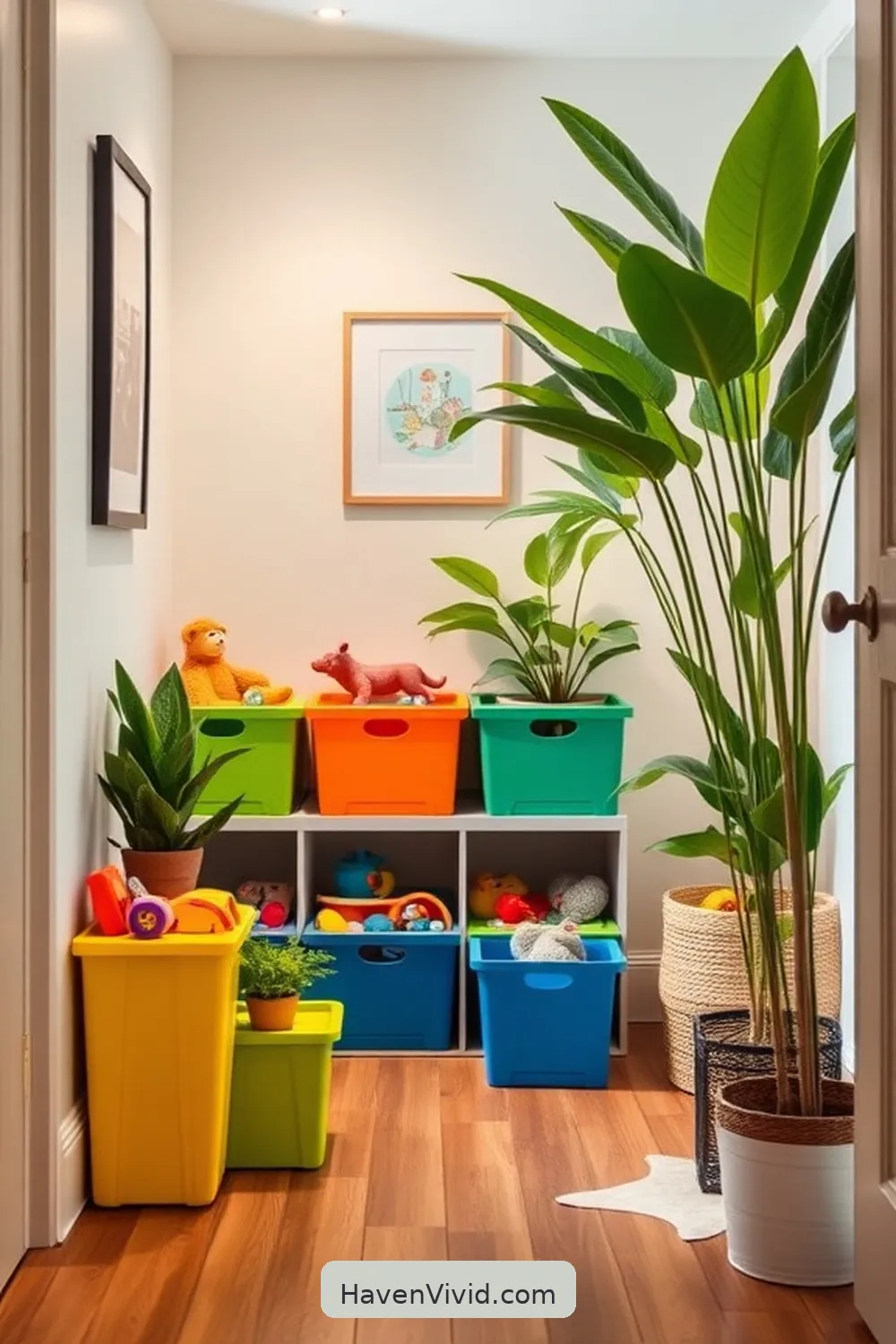 19 Tips for a Family-Friendly Hallway Using Reclaimed Materials 6 Incorporate Upcycled Storage Bins for 19 Tips for a Family-Friendly Hallway Using Reclaimed Materials