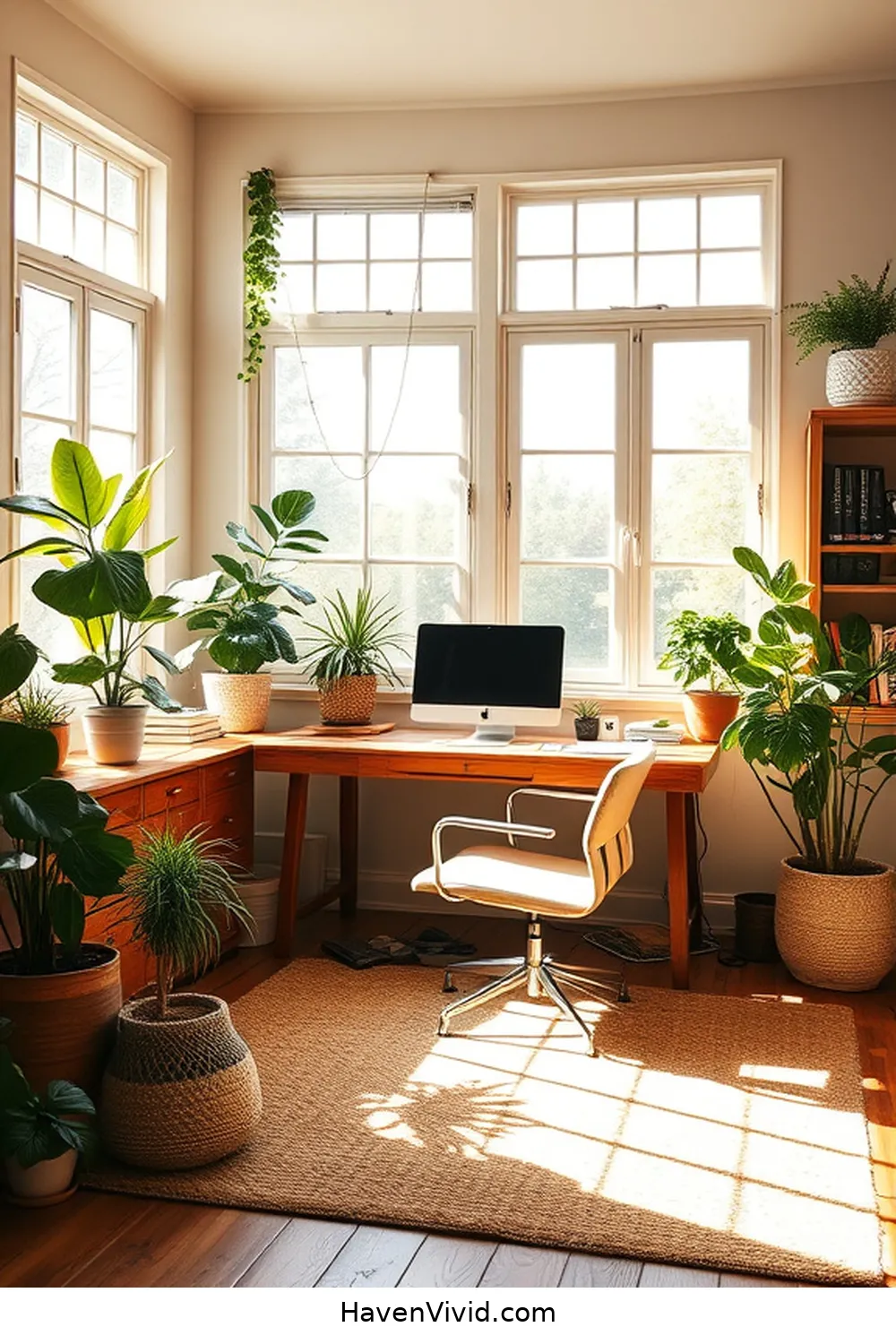 19 Tips for a Family-Friendly Living Home Office Using Recycled Wood 9 Ensure Proper Lighting for Productivity for 19 Tips for a Family-Friendly Living Home Office Using Recycled Wood