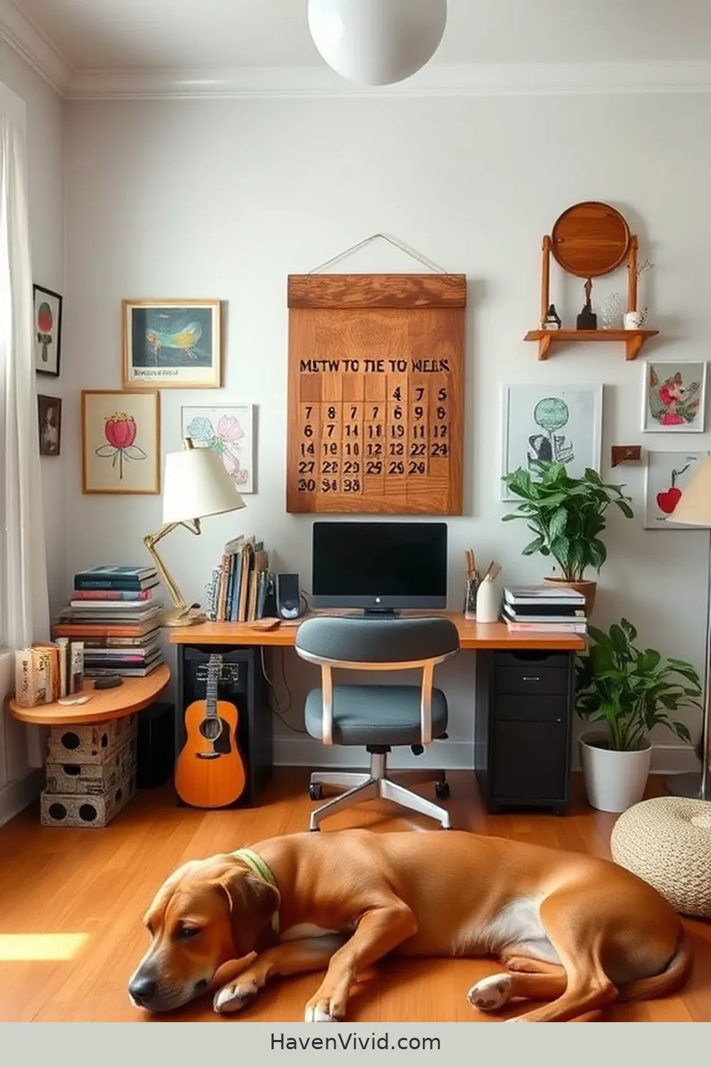 19 Tips for a Family-Friendly Living Home Office Using Recycled Wood 18 Incorporate a Family Calendar in Your Space for 19 Tips for a Family-Friendly Living Home Office Using Recycled Wood