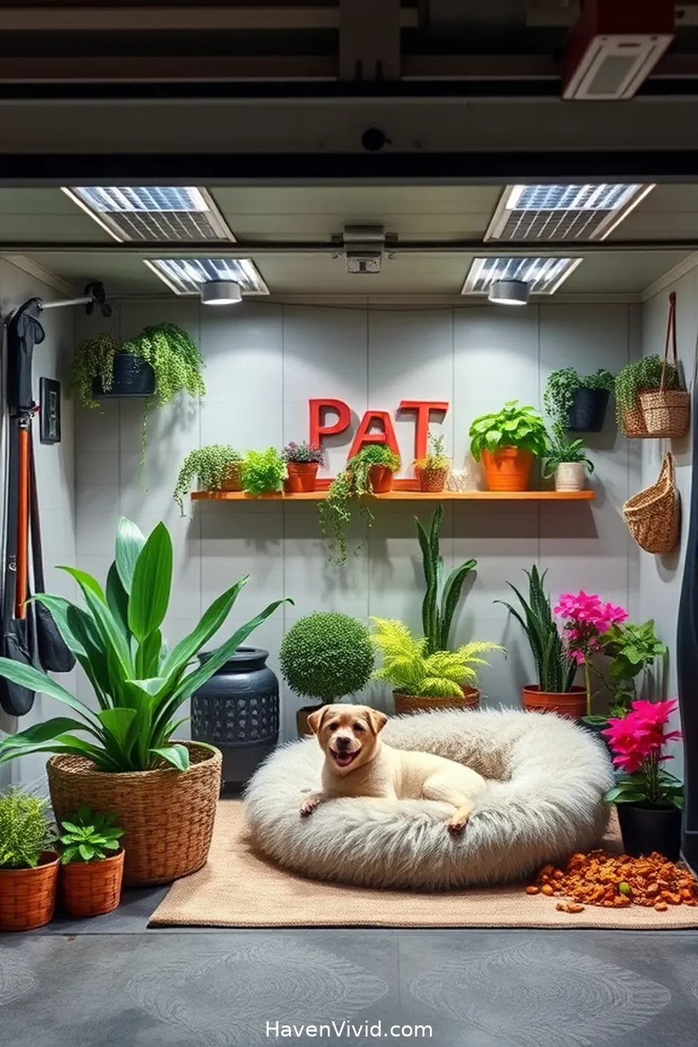 19 Ways for Eco-Friendly Living in Your Garage Using Solar-Powered Lights 18 Install Solar-Powered Lights for Pet Areas for 19 Ways for Eco-Friendly Living in Your Garage Using Solar-Powered Lights