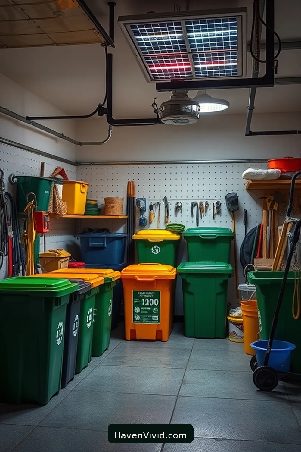 19 Ways for Eco-Friendly Living in Your Garage Using Solar-Powered Lights 20 Promote Recycling With Dedicated Solar Lighting for 19 Ways for Eco-Friendly Living in Your Garage Using Solar-Powered Lights