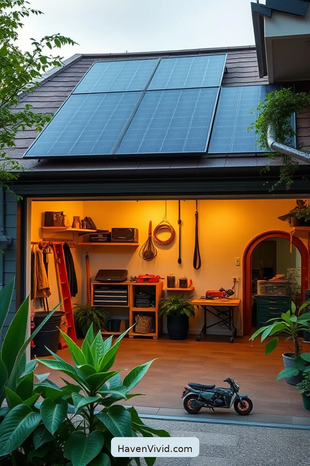19 Ways for Eco-Friendly Living in Your Garage Using Solar-Powered Lights 14 Use Solar-Powered Heating Solutions for 19 Ways for Eco-Friendly Living in Your Garage Using Solar-Powered Lights