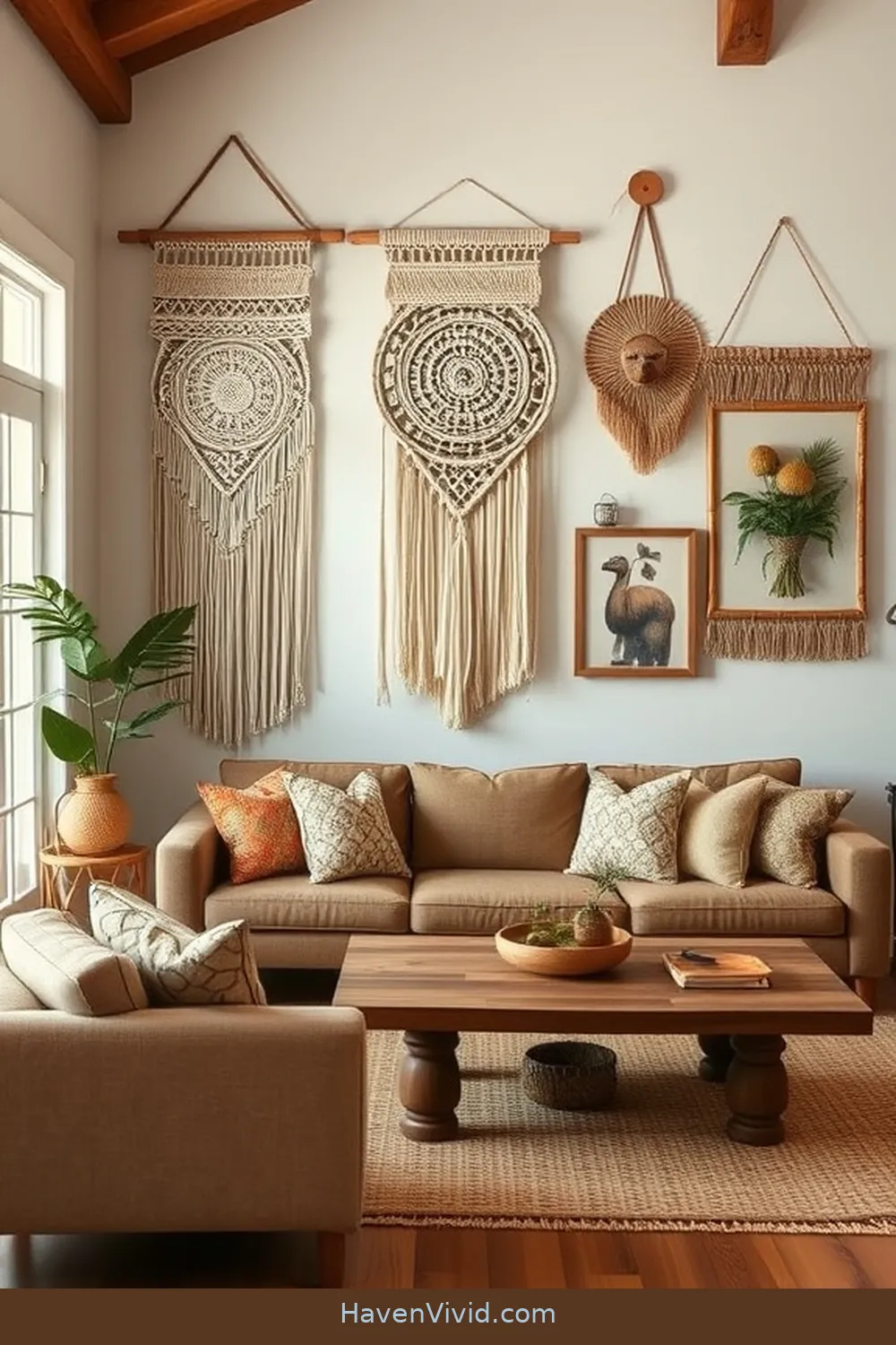 19 Ways of Using Natural Fibers in Your Farmhouse Living Room 10 Display Natural Fiber Wall Art for 19 Ways of Using Natural Fibers in Your Farmhouse Living Room