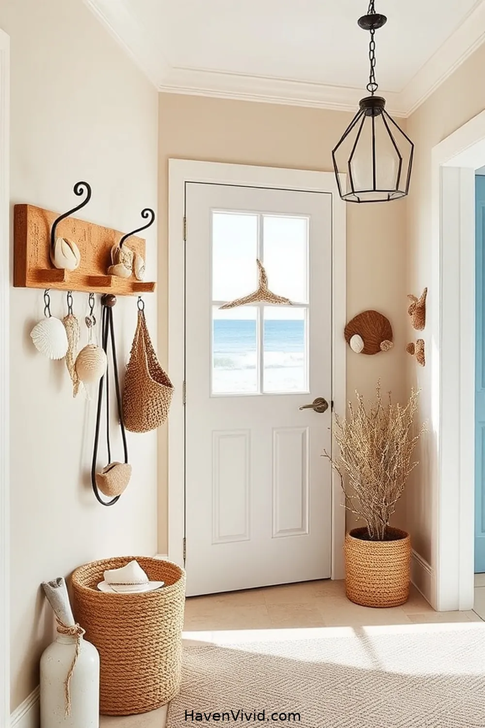 19 Ways to Achieve Coastal Living in Your Entryway Using Cork 9 Utilize Cork Hooks for a Coastal-Inspired Entryway for 19 Ways to Achieve Coastal Living in Your Entryway Using Cork