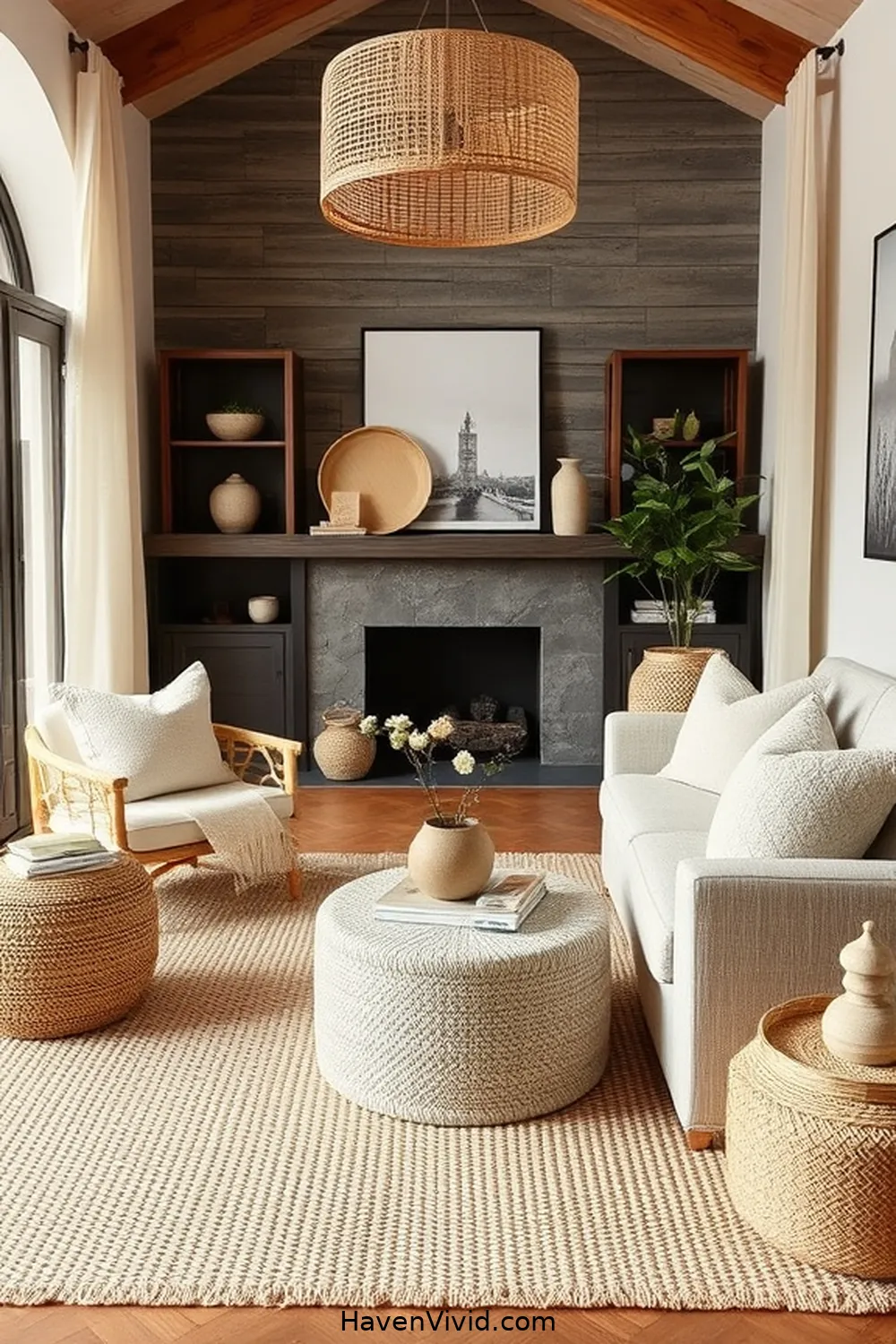 19 Ways to Achieve a Minimalist Lifestyle in Your Living Room Using Natural Fibers 7 Add Jute or Sisal Accents for 19 Ways to Achieve a Minimalist Lifestyle in Your Living Room Using Natural Fibers