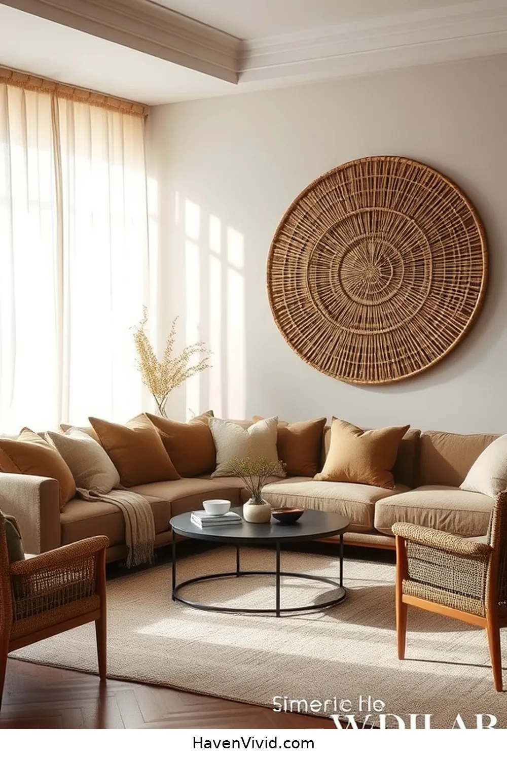 19 Ways to Achieve a Minimalist Lifestyle in Your Living Room Using Natural Fibers 15 Choose Natural Fiber Wall Art for 19 Ways to Achieve a Minimalist Lifestyle in Your Living Room Using Natural Fibers