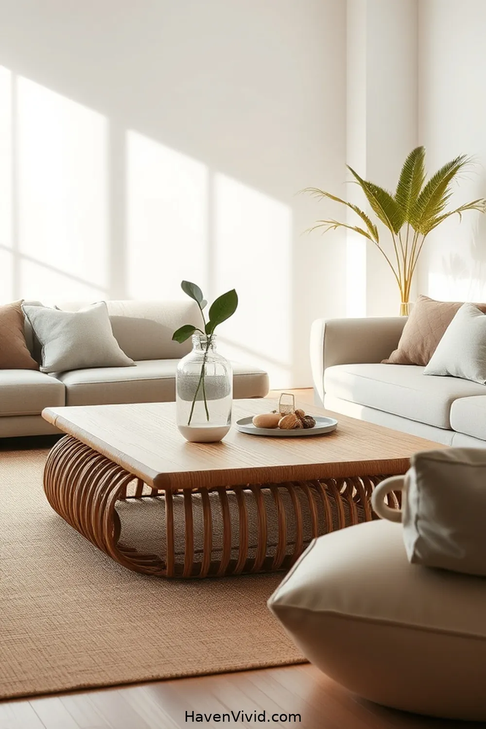 19 Ways to Achieve a Minimalist Lifestyle in Your Living Room Using Natural Fibers 9 Select a Minimalist Coffee Table for 19 Ways to Achieve a Minimalist Lifestyle in Your Living Room Using Natural Fibers