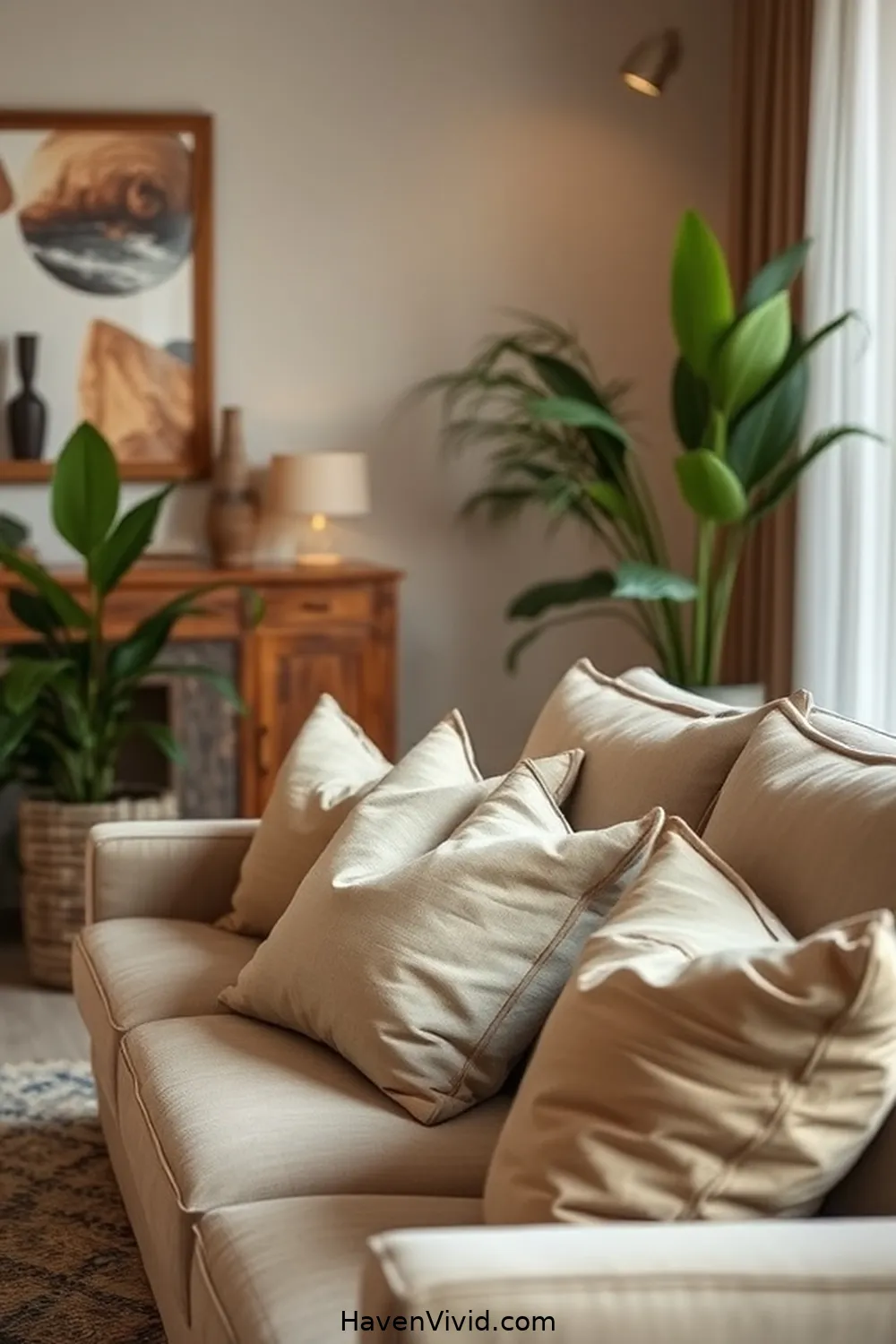 19 Ways to Achieve a Minimalist Lifestyle in Your Living Room Using Natural Fibers 5 Use Linen for Throw Pillows for 19 Ways to Achieve a Minimalist Lifestyle in Your Living Room Using Natural Fibers