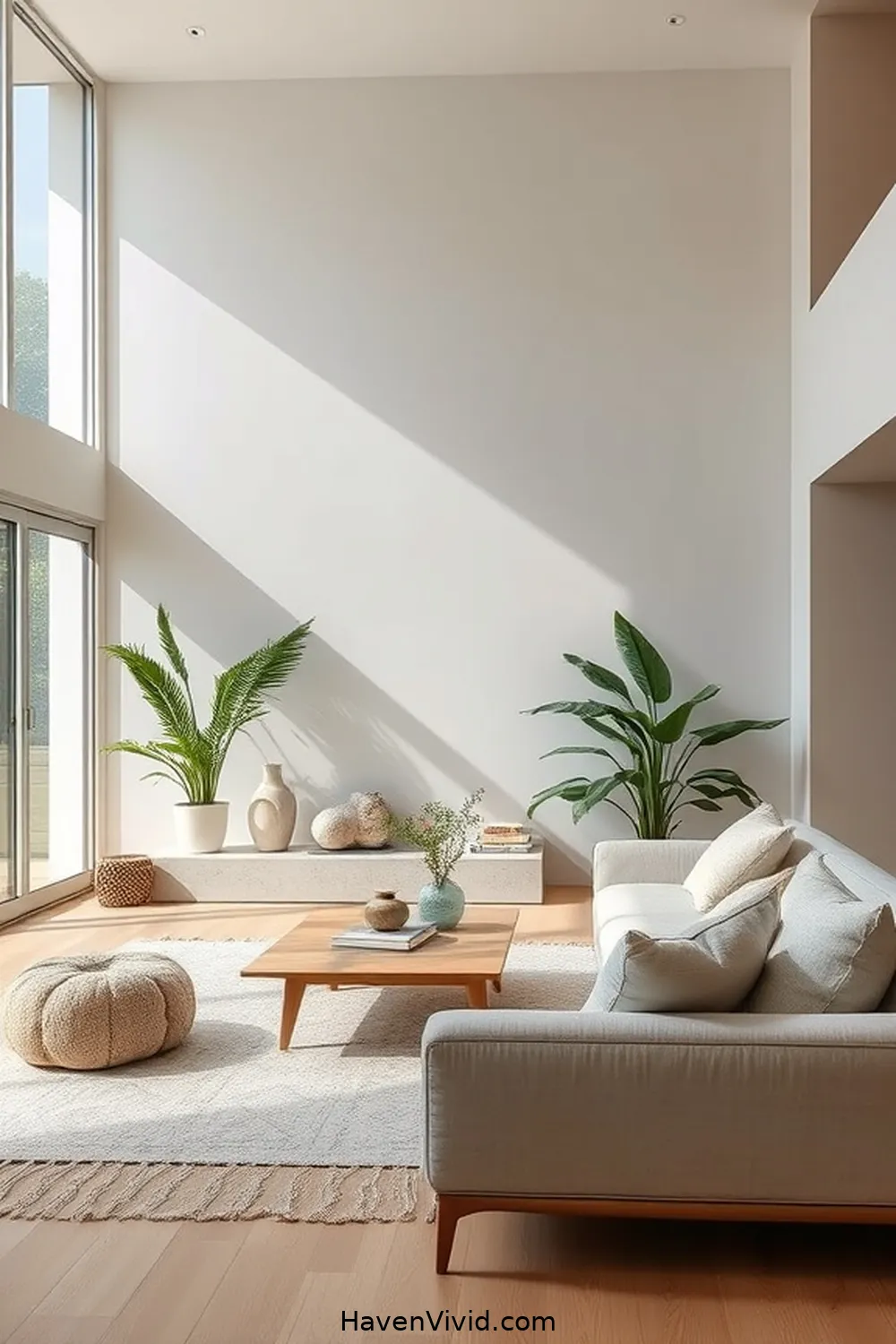 19 Ways to Achieve a Minimalist Lifestyle in Your Living Room Using Natural Fibers 17 Use Natural Stone for Accents for 19 Ways to Achieve a Minimalist Lifestyle in Your Living Room Using Natural Fibers