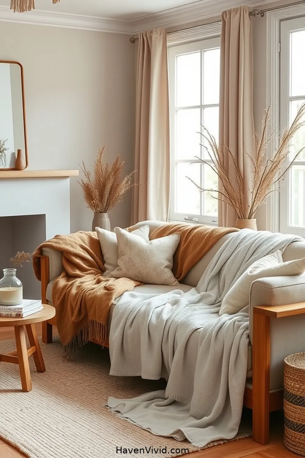 19 Ways to Achieve a Minimalist Lifestyle in Your Living Room Using Natural Fibers 10 Use Organic Cotton Blankets for 19 Ways to Achieve a Minimalist Lifestyle in Your Living Room Using Natural Fibers