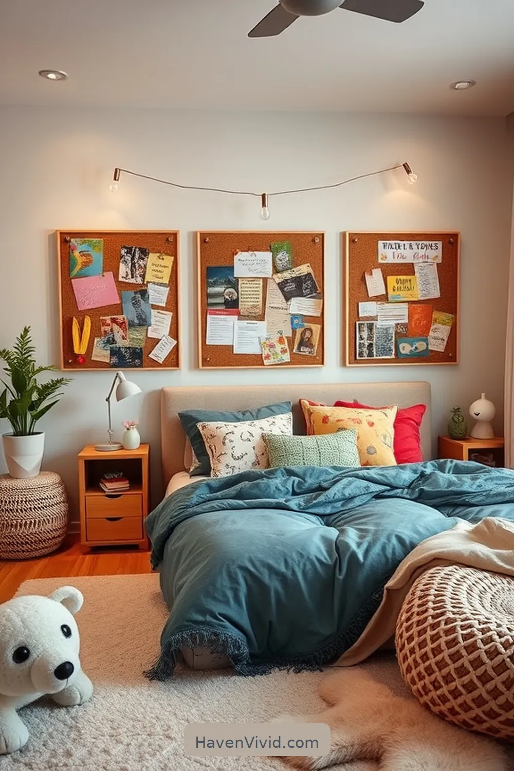 19 Ways to Create a Family Friendly Bedroom Using Cork 5 Cork Pinboards for Family Reminders for 19 Ways to Create a Family Friendly Bedroom Using Cork