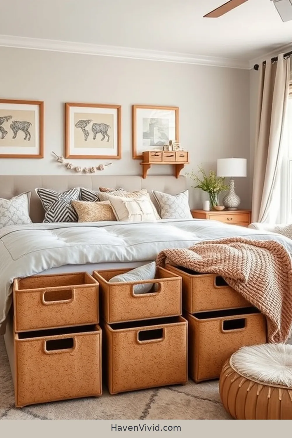19 Ways to Create a Family Friendly Bedroom Using Cork 15 Cork Storage Bins for Clutter-Free Spaces for 19 Ways to Create a Family Friendly Bedroom Using Cork