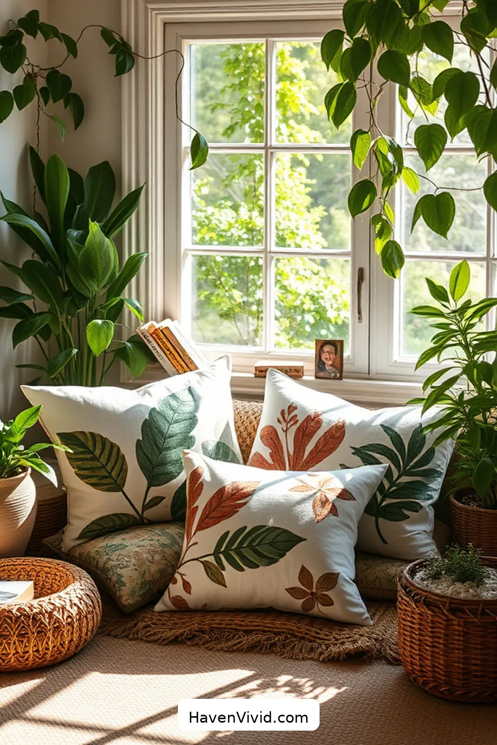 19 Ways to Create a Family-Friendly Library Using Organic Cotton Decor 12 Nature-Inspired Organic Cotton Pillow Covers for 19 Ways to Create a Family-Friendly Library Using Organic Cotton Decor