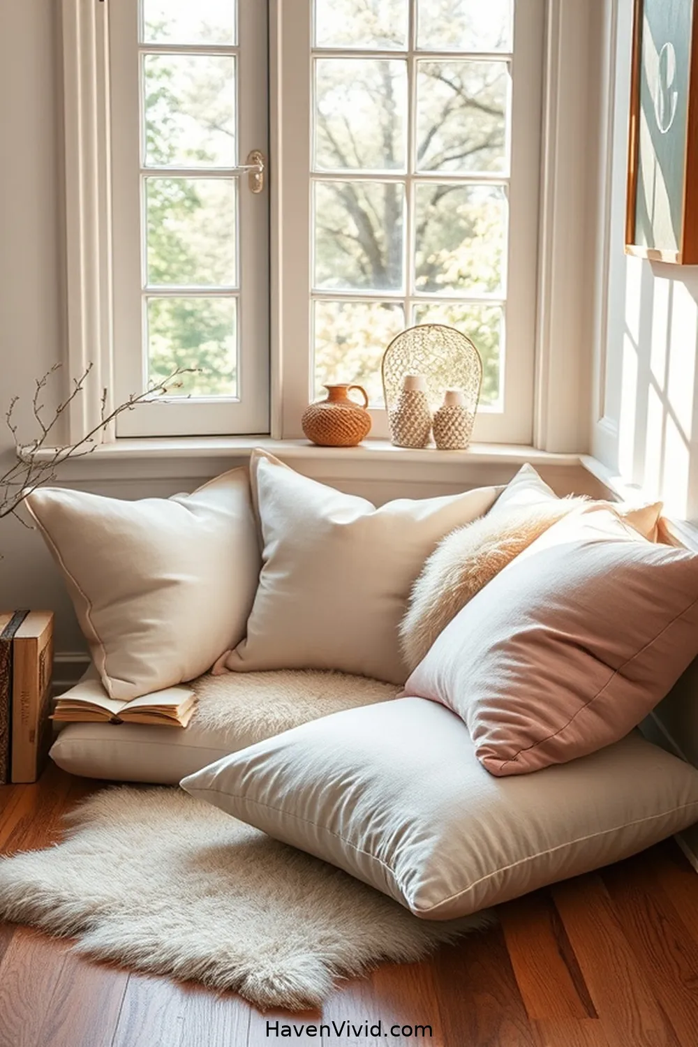 19 Ways to Create a Family-Friendly Library Using Organic Cotton Decor 2 Soft Organic Cotton Cushions for Cozy Seating for 19 Ways to Create a Family-Friendly Library Using Organic Cotton Decor