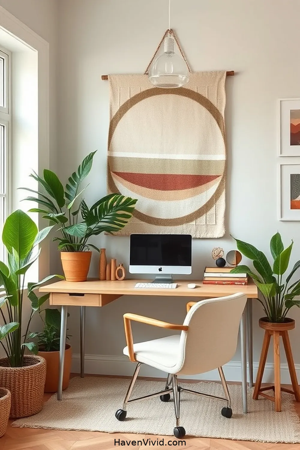 19 Ways to Create a Family-Friendly Living Home Office Using Organic Cotton 7 Decorate With Organic Cotton Wall Art for 19 Ways to Create a Family-Friendly Living Home Office Using Organic Cotton
