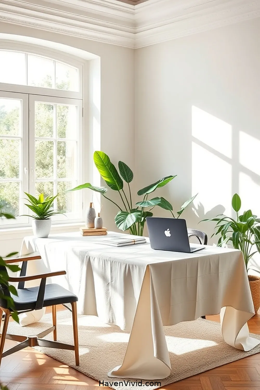 19 Ways to Create a Family-Friendly Living Home Office Using Organic Cotton 13 Use Organic Cotton Tablecloths for Meetings for 19 Ways to Create a Family-Friendly Living Home Office Using Organic Cotton