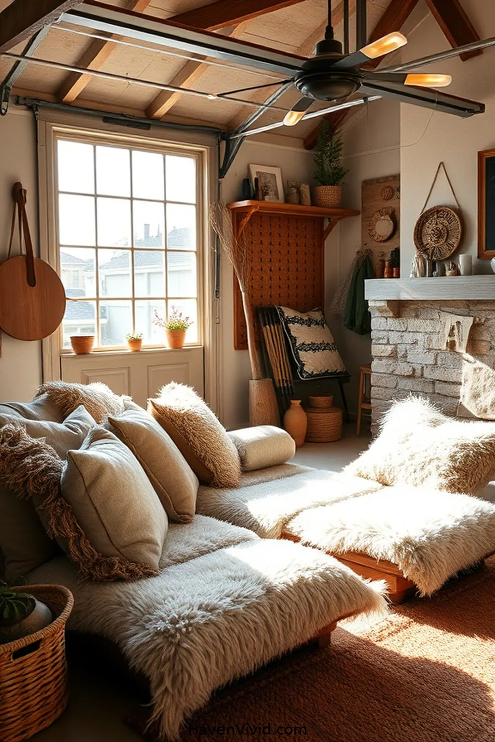 19 Ways to Create a Glamorous Garage Using Natural Fibers for a Chic Lifestyle 10 Create a Soft Seating Area With Wool Cushions for 19 Ways to Create a Glamorous Garage Using Natural Fibers for a Chic Lifestyle