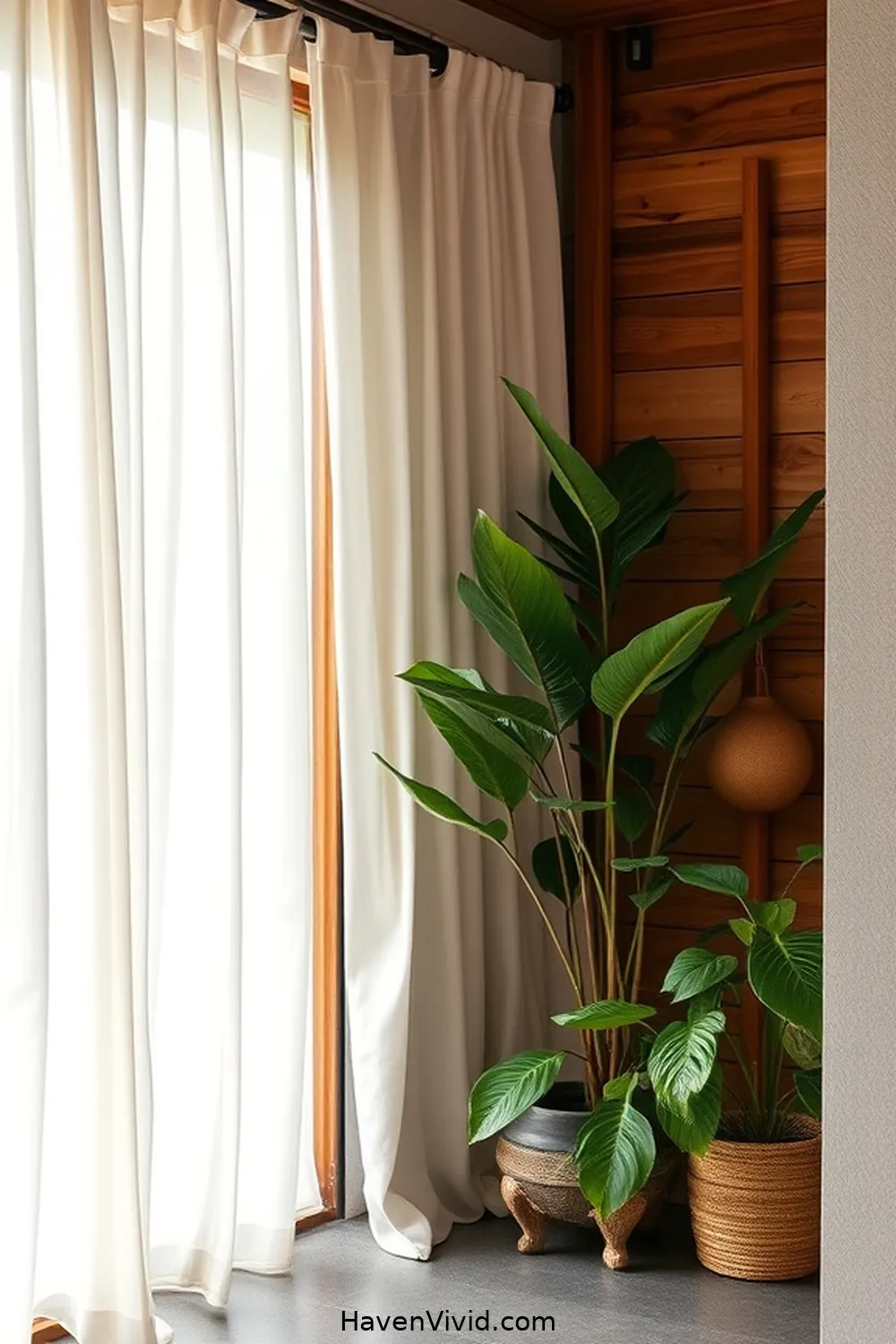 19 Ways to Create a Glamorous Garage Using Natural Fibers for a Chic Lifestyle 11 Install Cotton Curtains for a Light and Airy Feel for 19 Ways to Create a Glamorous Garage Using Natural Fibers for a Chic Lifestyle